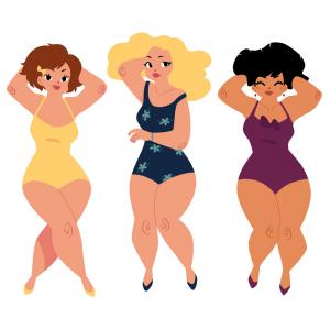 300x300 Photostock Vector Plus Size Woman Curvy Woman Symbol Vector