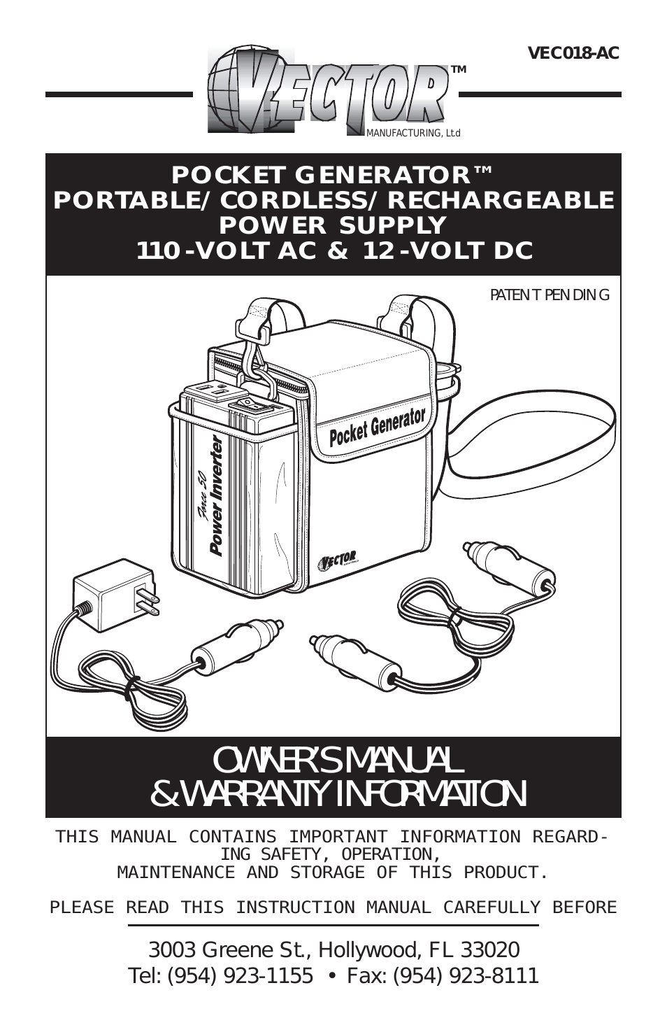 Vector Pocket Generator Ac User Manual Pages 954x1475 Vector Pocket Generator Ac User Manual Pages