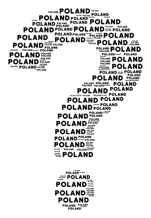 312x450 Prompt Figure Composed From Poland Text Items Vector Poland Texts