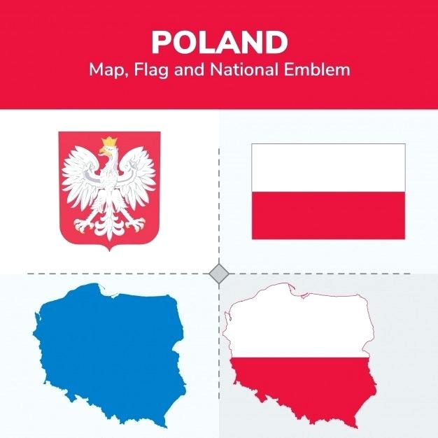 626x626 Poland Flag Map