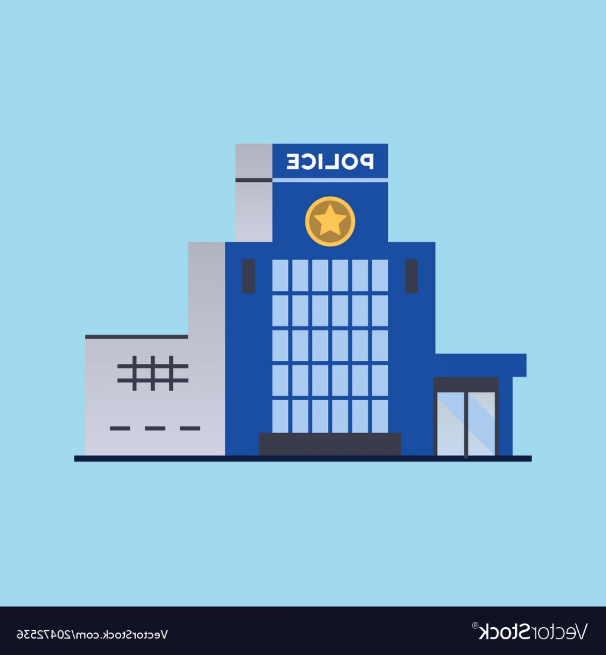 1200x1296 City Police Station Department Building Vector Newwaysys