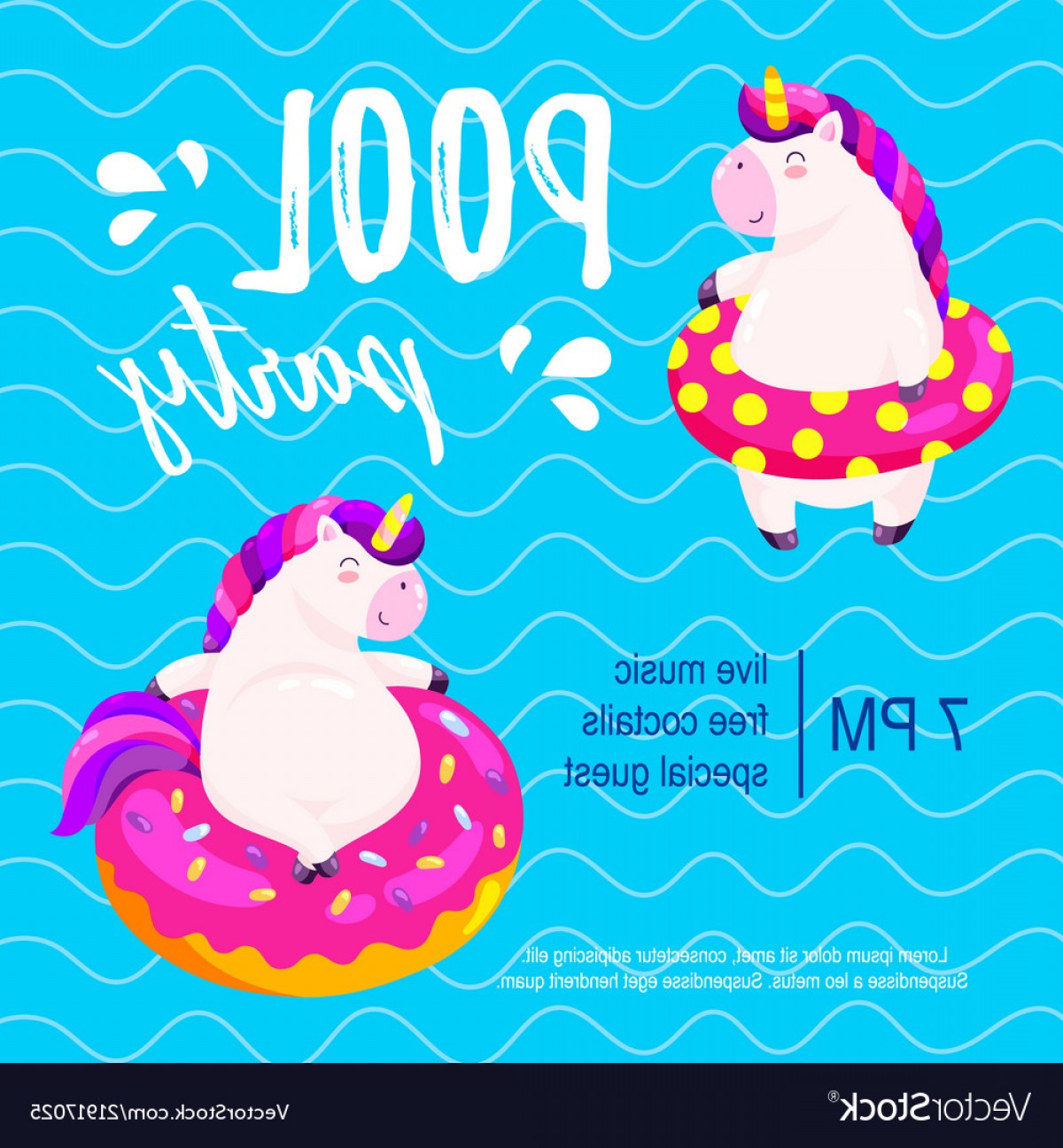 1200x1296 Pool Party Background Vector Catchsplace