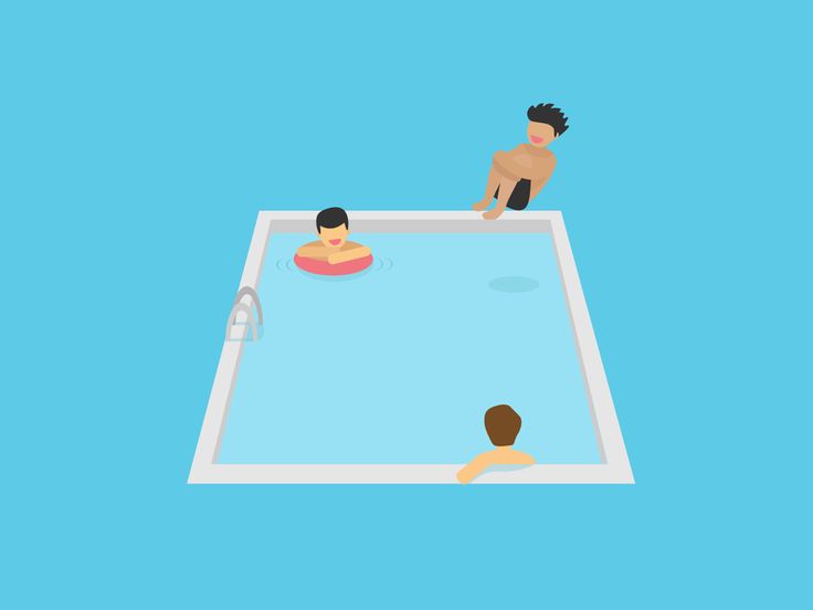 736x552 Vector Man Swimming Pool Random Simple Design Vector Man Swimming