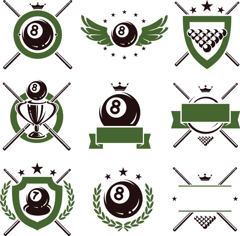 800x787 Creative Billiard Logo Design Vector Material Creative,billiard