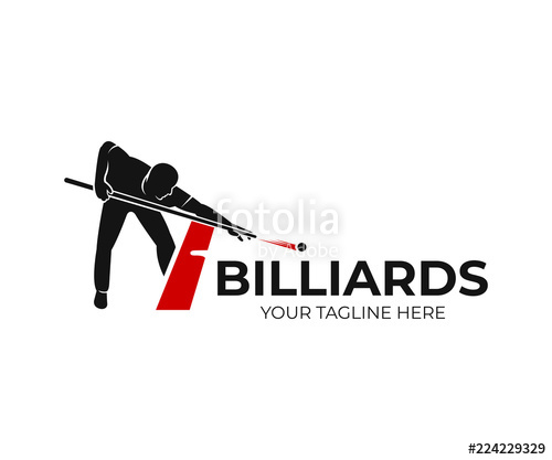 500x417 Pool Billiards, Human Next To Red Table With Snooker Cues