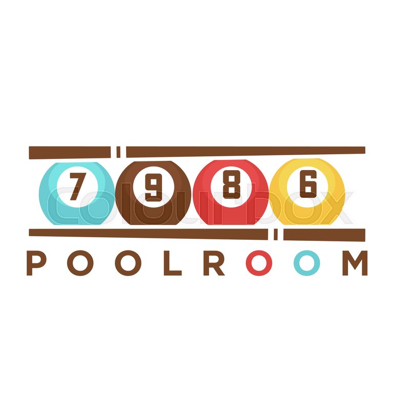 800x800 Billiard Or Poolroom Club Logo Stock Vector Colourbox