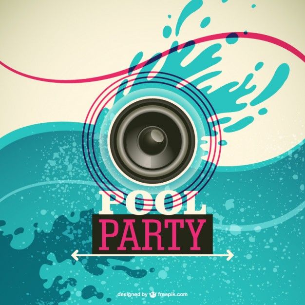 626x626 Pool Party Vector Invitation Poster Designs Pool Party