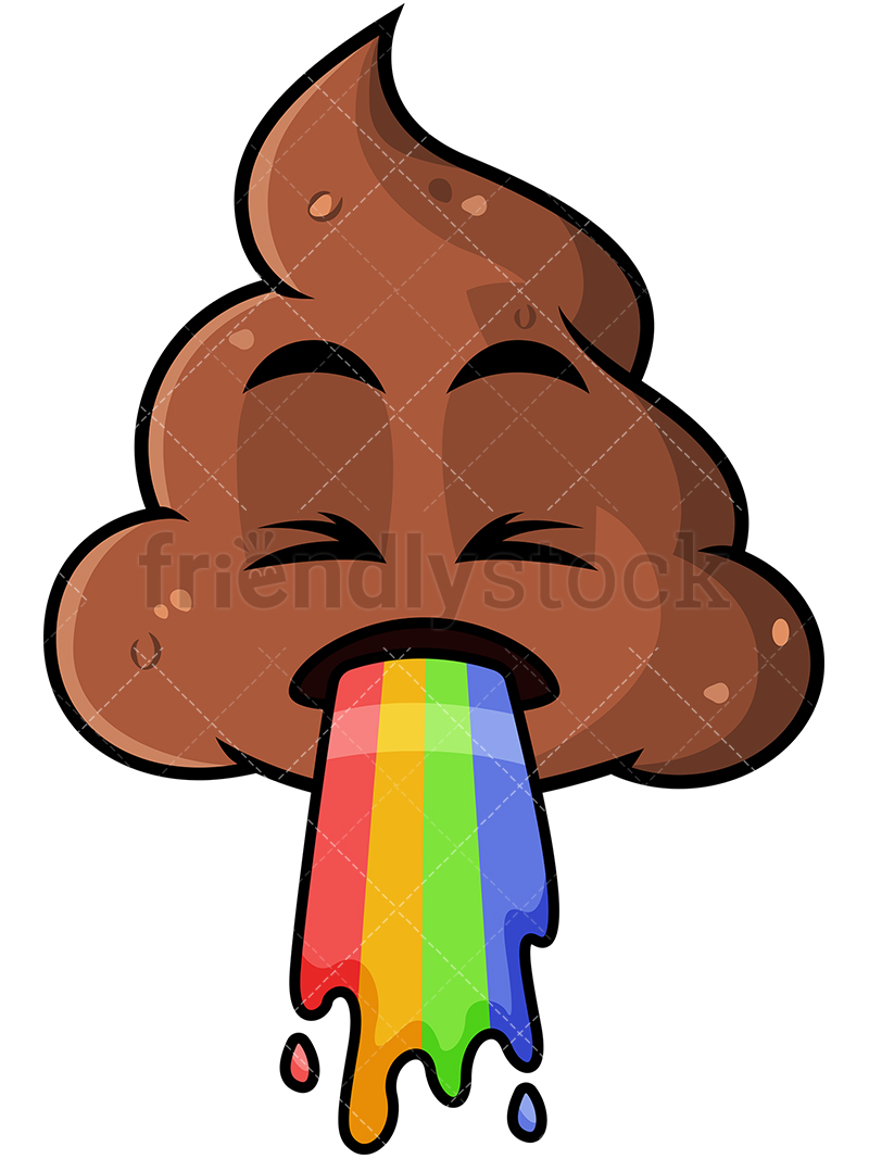 Vomiting Rainbow Poop Emoji Cartoon Vector Clipart 800x1067 Vomiting Rainbow Poop Emoji Cartoon Vector Clipart