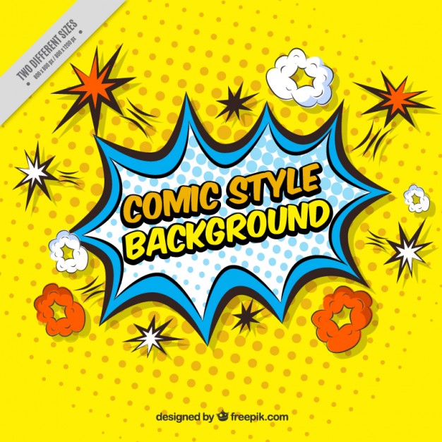 Yellow Background Of Comic Effects In Pop Style Vector Free Download 626x626 Yellow Background Of Comic Effects In Pop Style Vector Free Download
