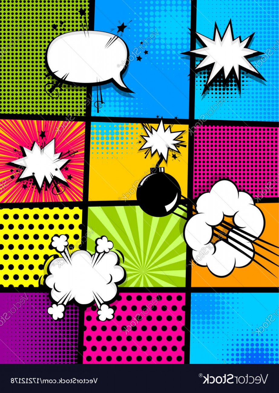 922x1296 Comic Book Pop Art Vertical Back Vector Hoodamathrun
