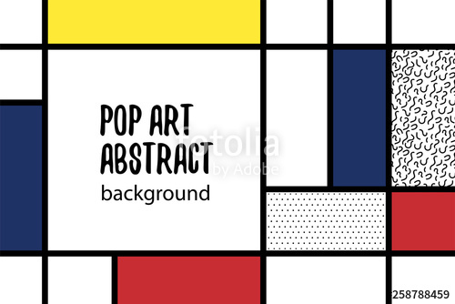 500x334 Pop Art Geometry Mondrian Style Line Back Stock Image And Royalty