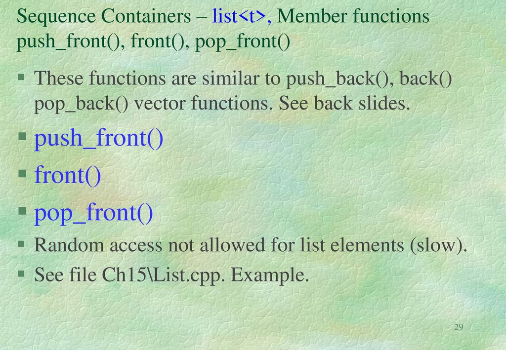 1024x709 Lecture Oop The Stl Standard Template Library