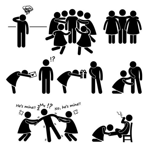 490x490 Popular Casanova Womanizer Stick Figure Pictogram Icon Cliparts