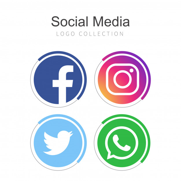 626x626 Popular Social Media Logo Collection Vector Free Download