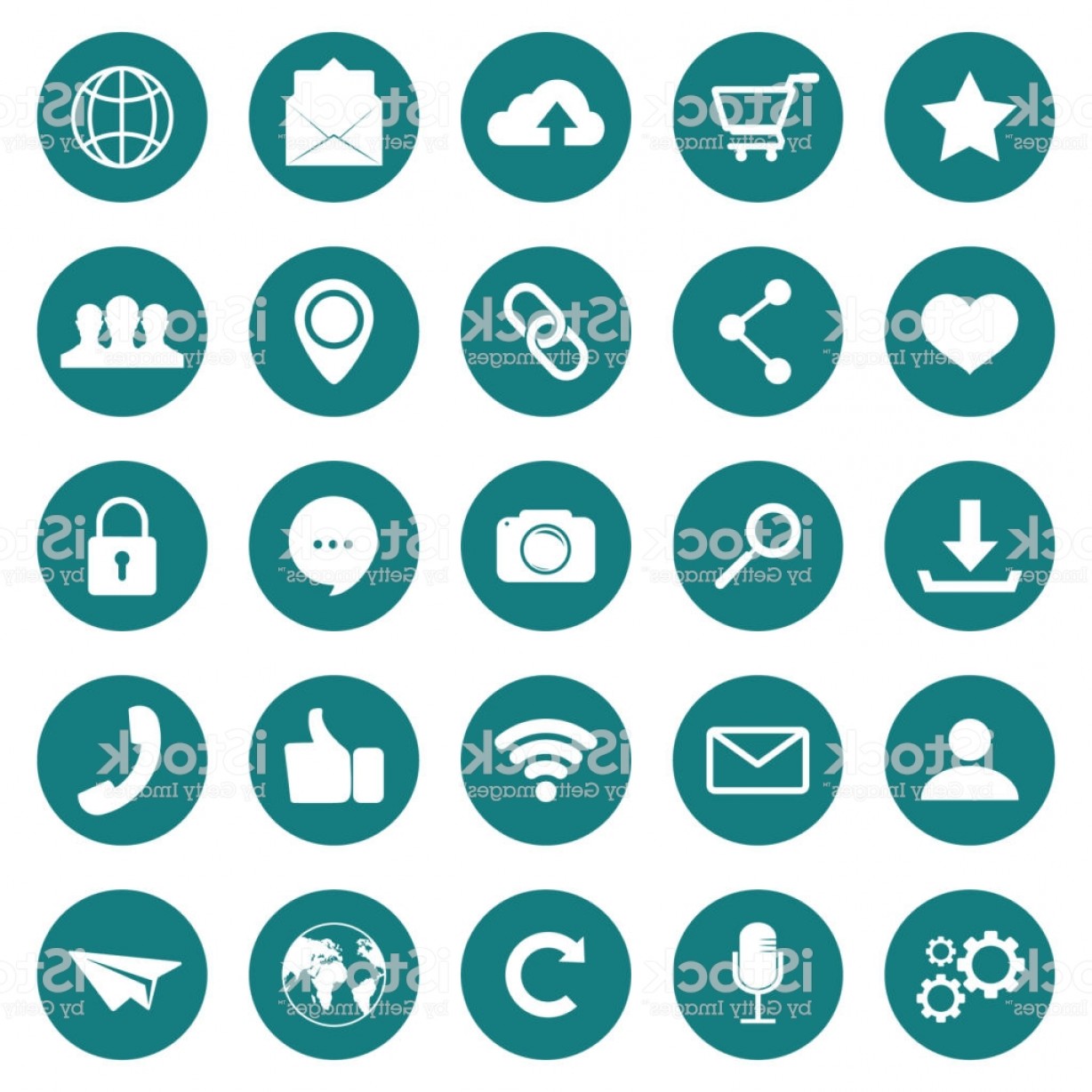 1228x1228 Social Icon Web Icons Popular Round Social Media Icons Simple Set