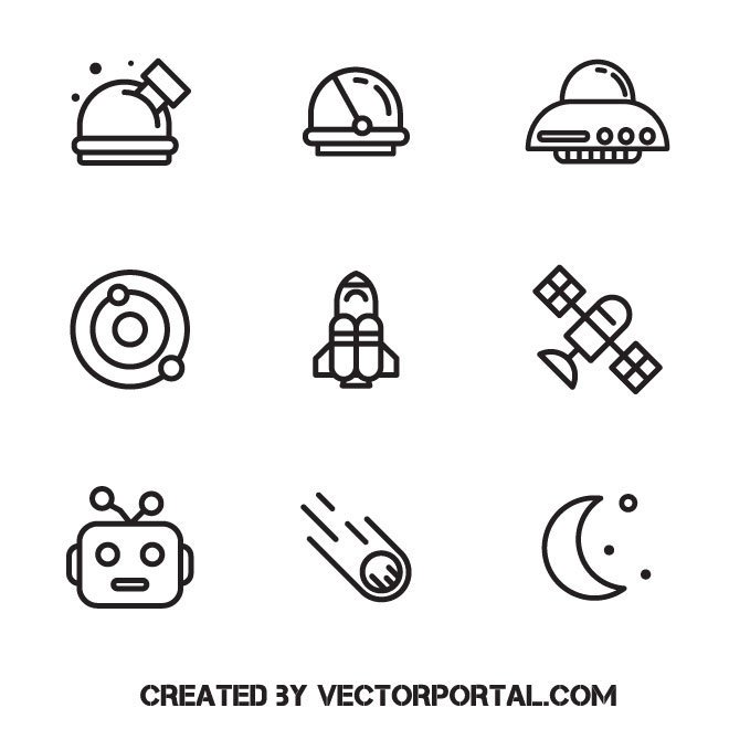 660x660 On Twitter Space Exploration Free Vector Icons