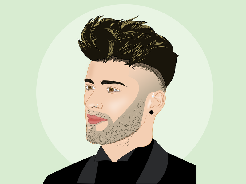 Zayn Malik Vector Portrait 800x600 Zayn Malik Vector Portrait