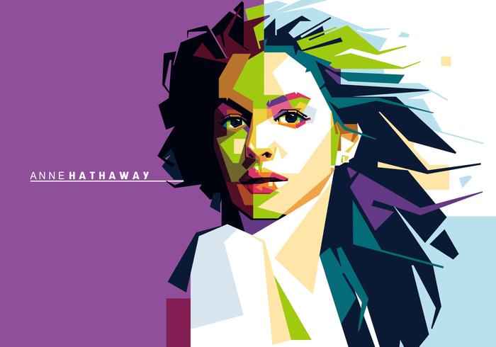 Anne Hathaway Vector Portrait 700x490 Anne Hathaway Vector Portrait
