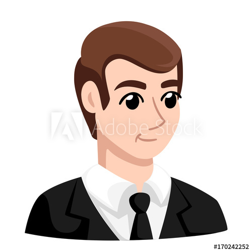500x500 Businessman Cartoon Character In Different Poses Vector