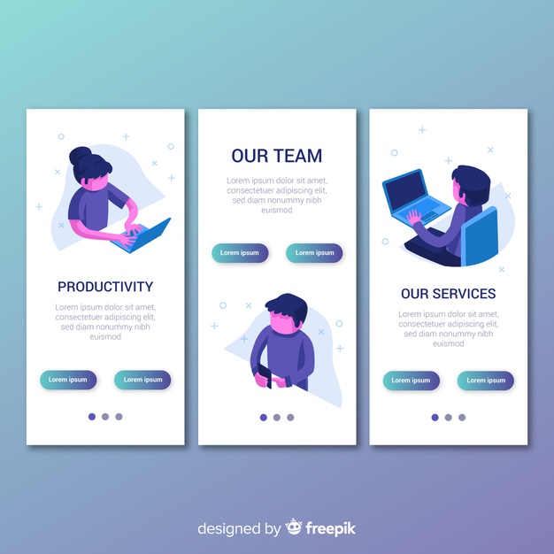 626x626 Hand Drawn Mobile App Banner Template Vector Free Download