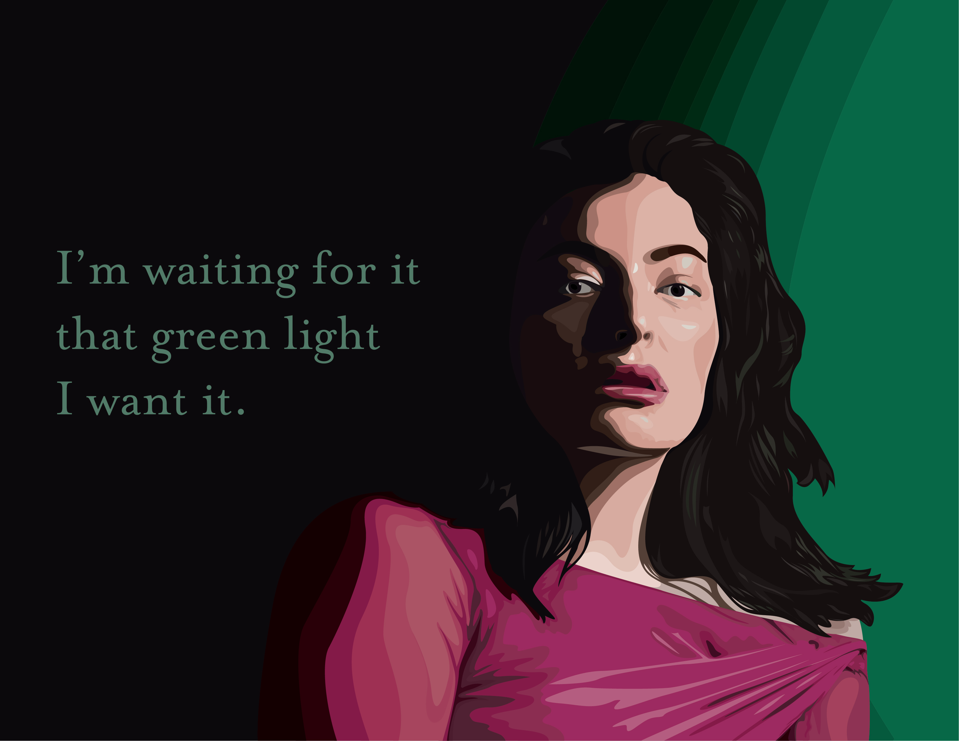 3301x2551 Vector Portrait Of Lorde
