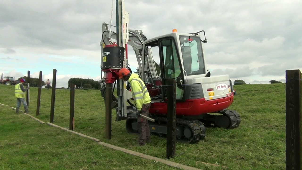 1280x720 Vector Excavator Post Driver