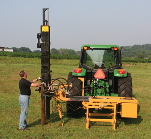 300x277 Kiwi Point Side Slide Self Contained Post Driver Std Beam