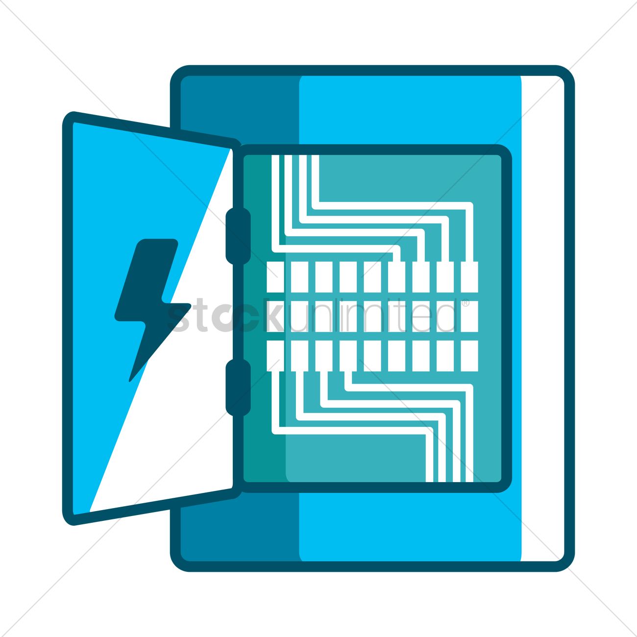 1300x1300 Electricity Distribution Box Vector Image
