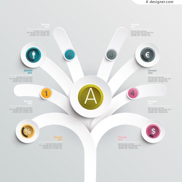 600x600 Designer Simple And Elegant Geometric Tree Illustration Vector