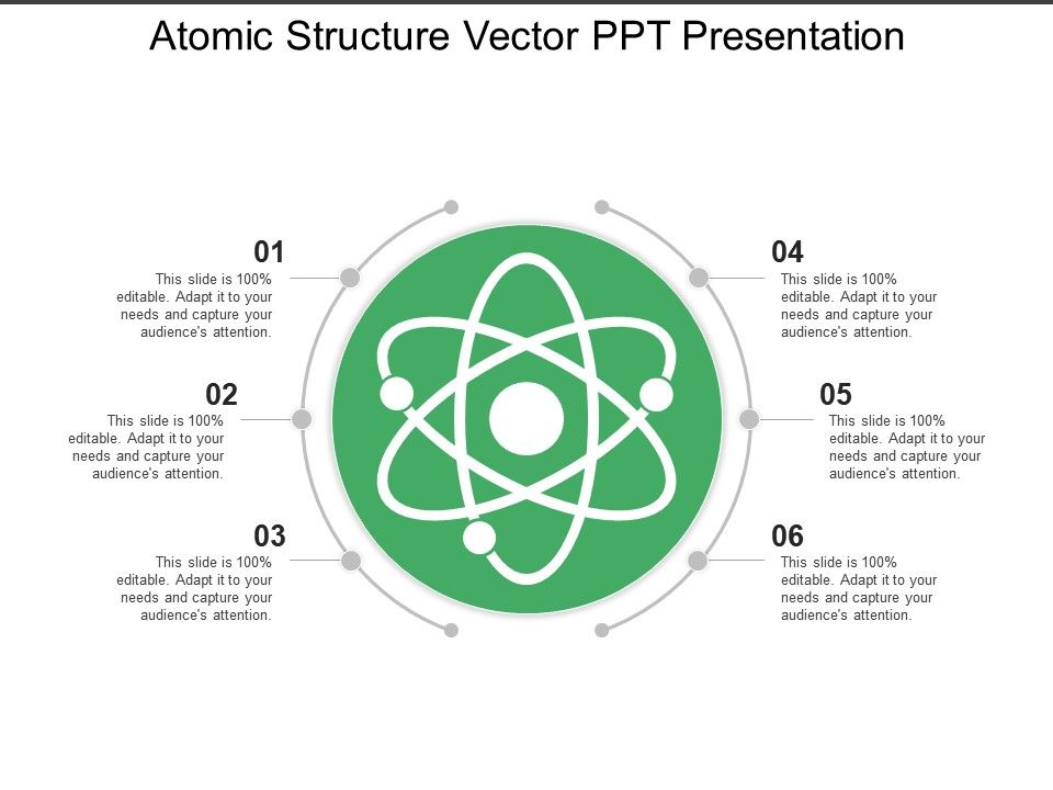 960x720 Atomic Structure Vector Ppt Presentation Presentation Powerpoint