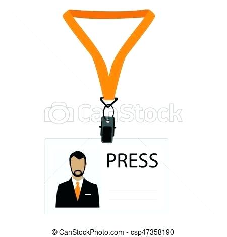 450x470 Press Badge Vector Vector Illustration Flat Design Name Tag Badge