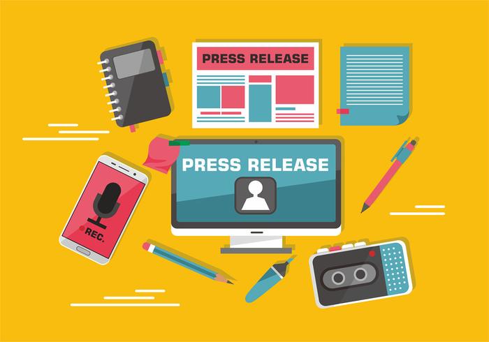 700x490 Press Release Vector Art