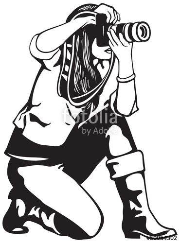 370x500 Press Photographer Girl Stock Image And Royalty Free Vector