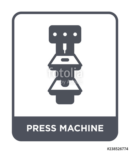 430x500 Press Machine Icon Vector Stock Image And Royalty Free Vector