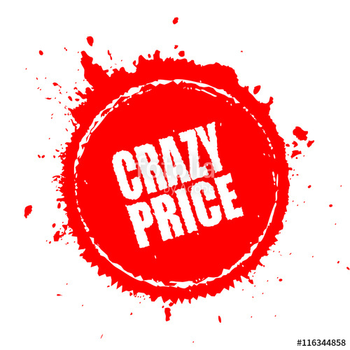 500x500 Crazy Price Splash Icon Stock Image And Royalty Free Vector
