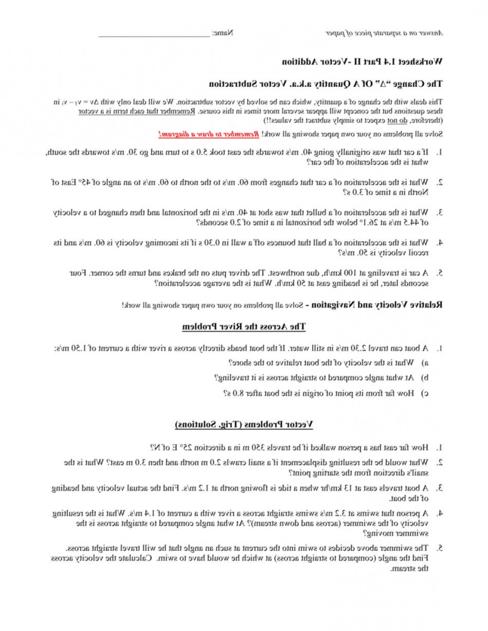949x1228 Worksheet Vectors Part Ii Soidergi