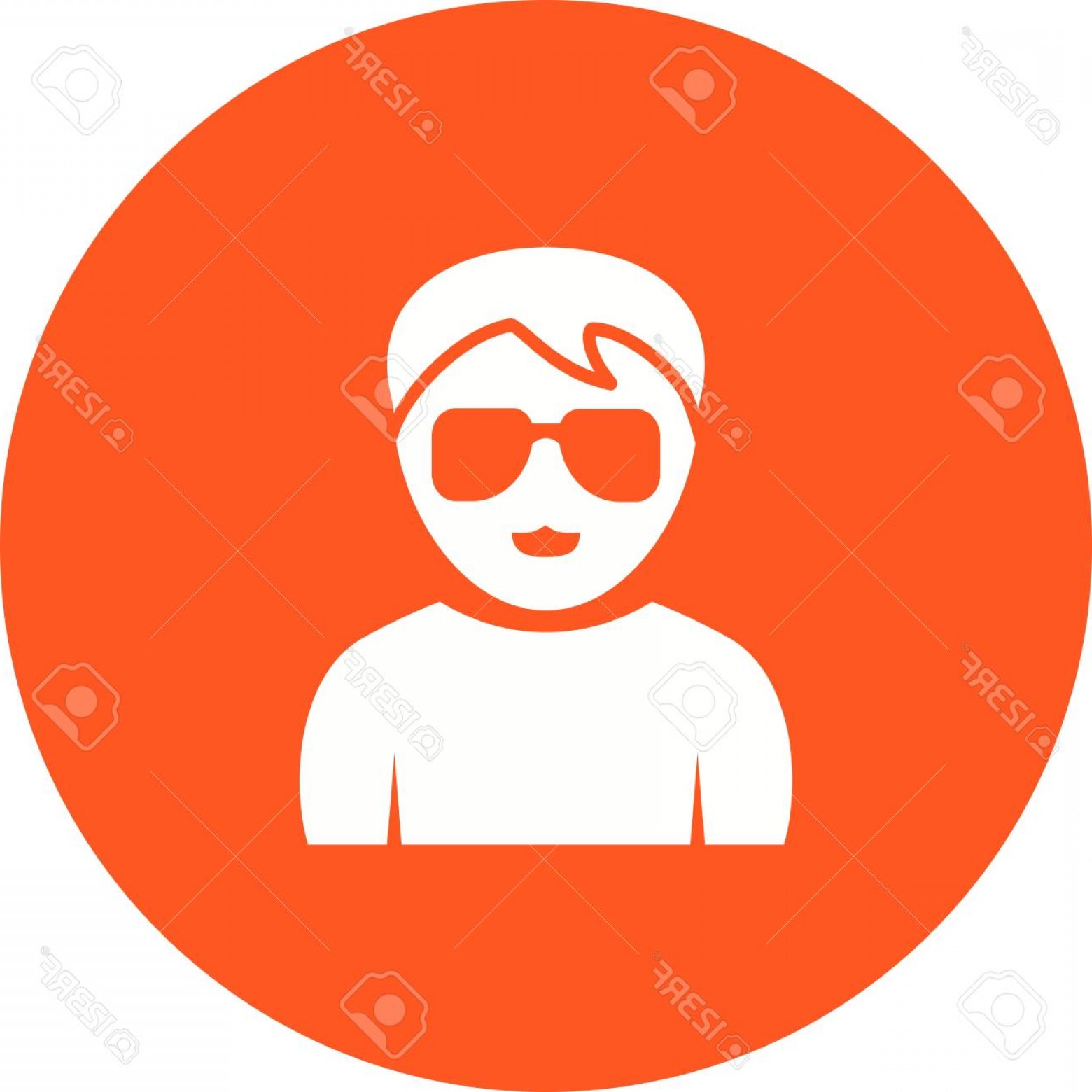 1560x1560 Photostock Vector Profile Image Boy In Nerdy Glasses Illustration