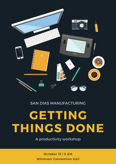 Blue With Flatlay Vector Business Event Program 389x550 Blue With Flatlay Vector Business Event Program