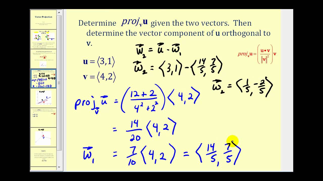 Vector Projection 1280x720 Vector Projection