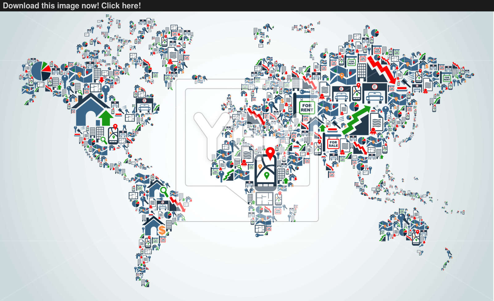 Property Service Icons World Map Vector 1600x976 Property Service Icons World Map Vector