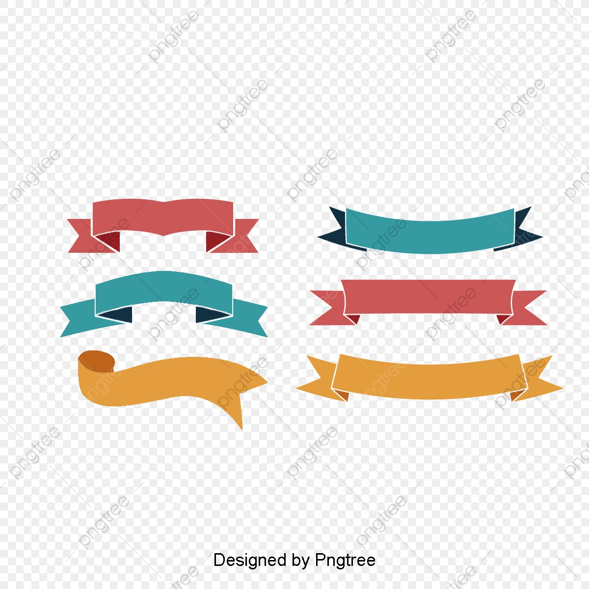 1200x1200 Fashion Design Vector Material Ribbon Tag, Classical Ribbon