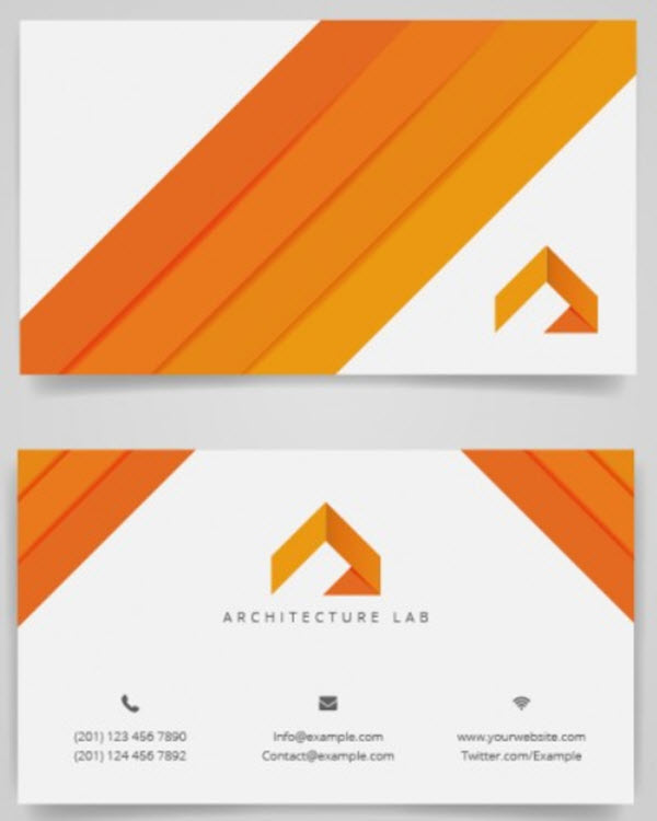 600x750 Business Card And Vector Designs For Architects