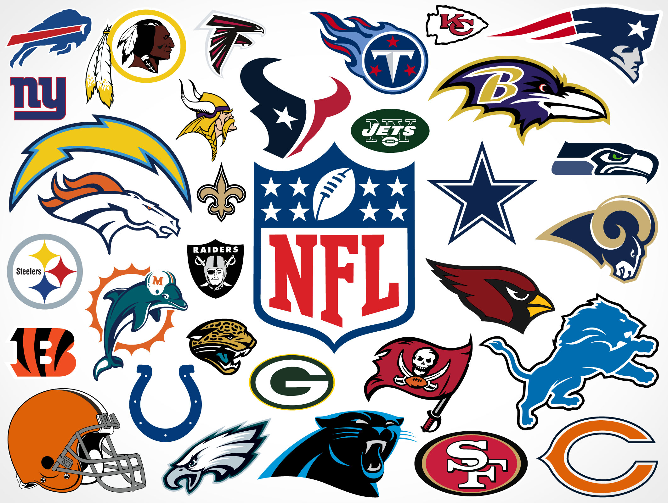 2122x1600 National Football League Team Vector Logos Market Your