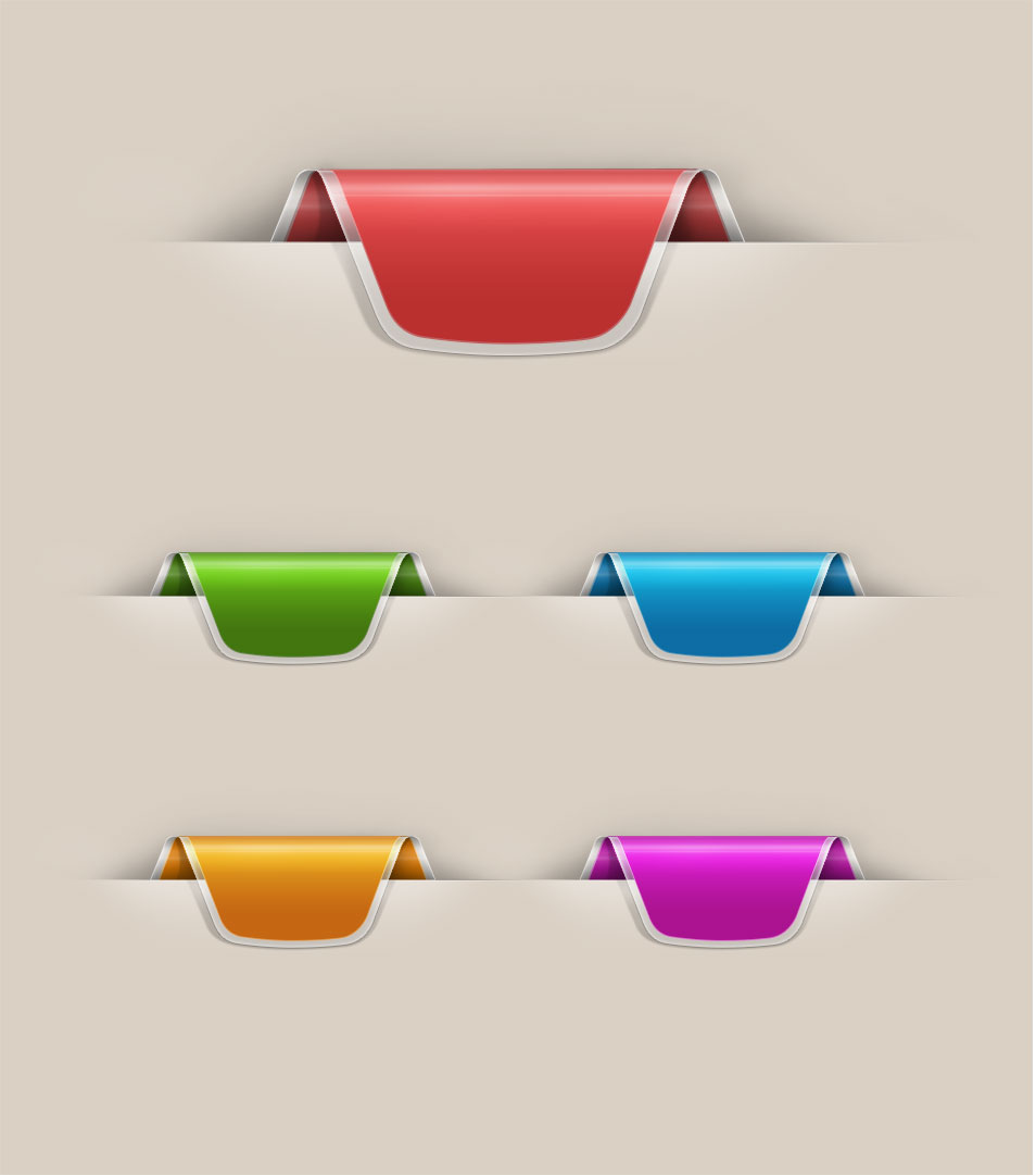 954x1081 Best Free Ribbons Vector Download