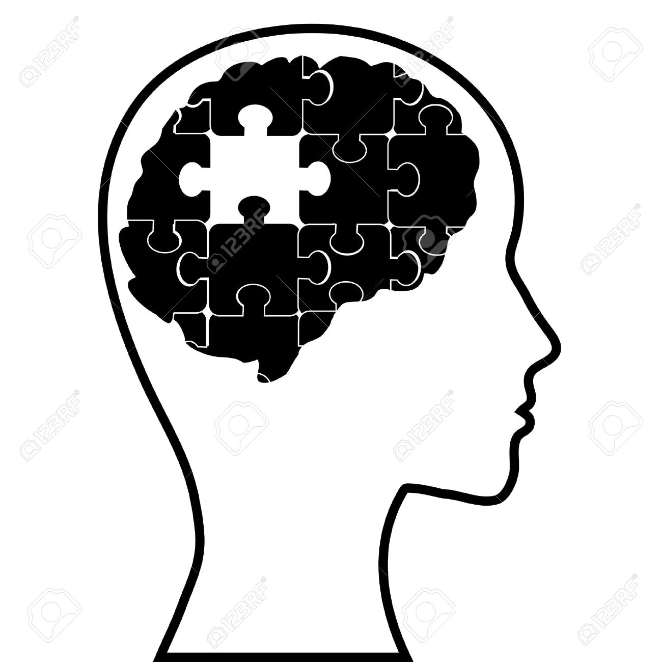 1300x1300 Psychology Clipart Puzzle Head