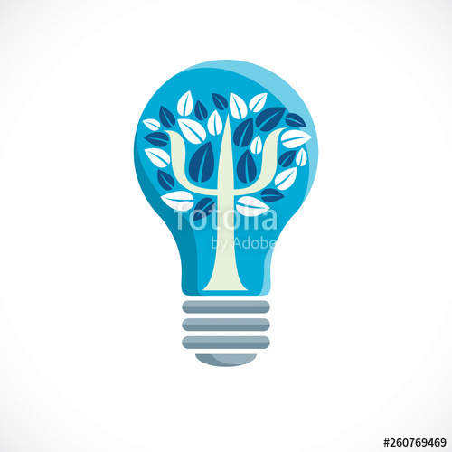 500x500 Psychology Concept Vector Logo Or Icon Created With Greek Psi