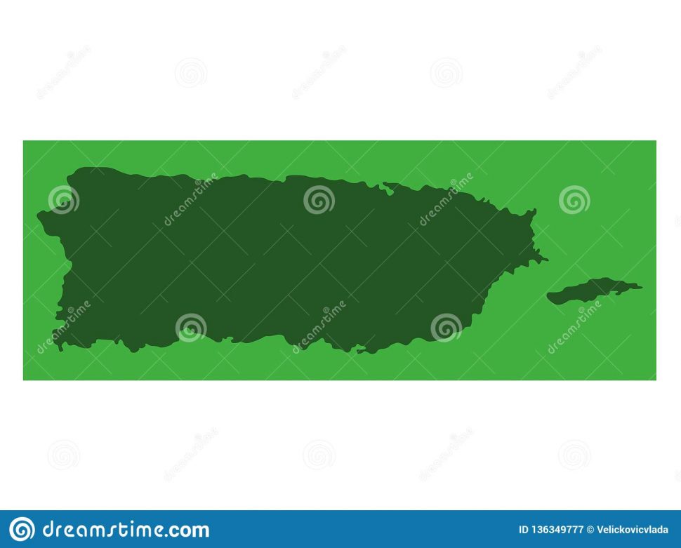 970x781 World Map Puerto Rico Map Commonwealth Stock Vector