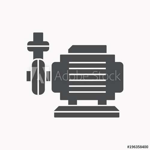 500x500 Water Pump Vector Icon