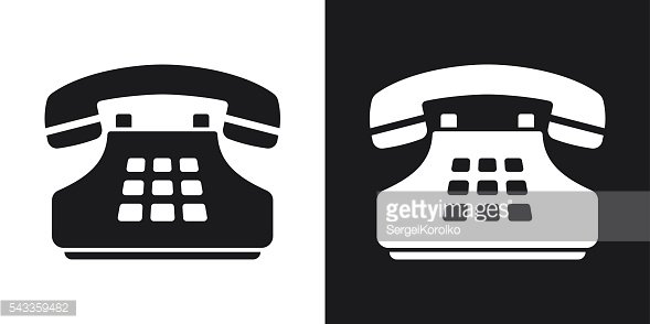 589x294 Vector Push Button Telephone Premium Clipart