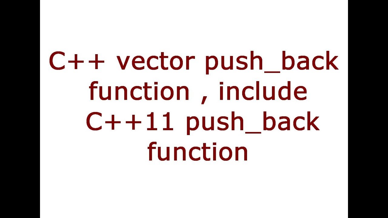 Vector push at vectorified collection of vector push free for